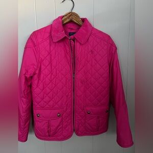 Ralph Lauren Quilted Barn Hot Fuchsia Jacket Size XL (16)